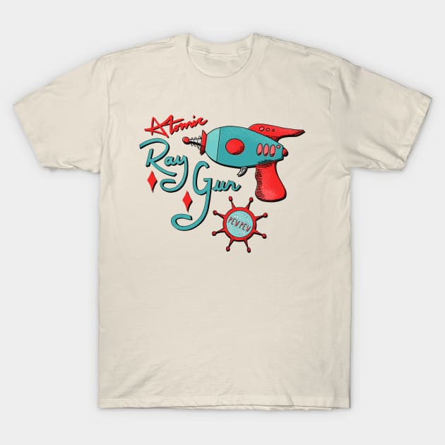 Atomic Toy Ray Gun T-Shirt by ksrogersdesigns